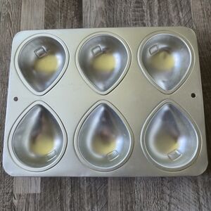 Vintage 1992 Wilton Mini Balloons 6-Cavity Cake Pan #2105-2024 Teardrop Shape